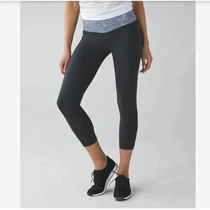 lululemon athletica Black and Gray Leggings